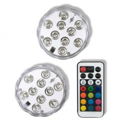 10 L.e.d Lights With Remote Control (1ct)