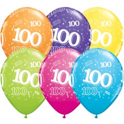 100-a-round 11" Tropical Assorted (25ct) Ygx