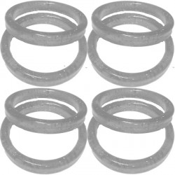 19g Clear Glitter Plastic Bangle Weight 100ct