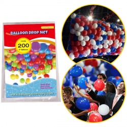 200 Balloon Drop Net 5m X 1m (holds 200 9" Balloons)