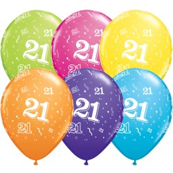 21-a-round 11" Tropical Assorted (25ct) Ygx