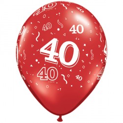 40-a-round 11" Ruby Red (25ct) Ygx