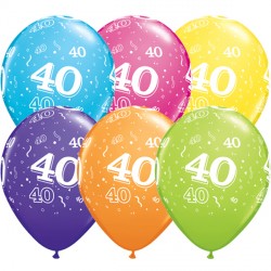 40-a-round 11" Tropical Assorted (25ct) Ygx