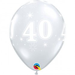 40 Sparkle-a-round 11" Diamond Clear (25ct) Ygx