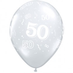 50-a-round 11" Diamond Clear (50ct) Tw
