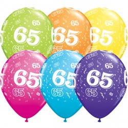 65-a-round 11" Tropical Assorted (25ct) Ygx