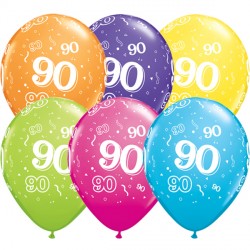 90-a-round 11" Tropical Assorted (25ct) Ygx