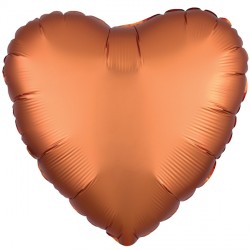Amber Satin Luxe Heart Standard S15 Flat A