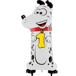 Animaloons Number 1 Dog Shape 40" Pkt