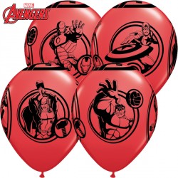 Avengers Assemble 12" Red (6ct) Zqo