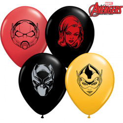 Avengers Assemble Character Faces 5" Goldenrod, Red & Onyx (100ct) Uj