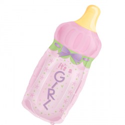 Baby Bottle Girl Shape P30 Pkt (13" X 31")