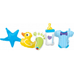 Baby Boy Garland 41" Pkt Er