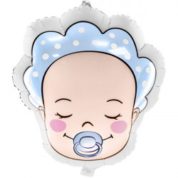 Baby Boy Head Shape 40cm X 45cm Pkt