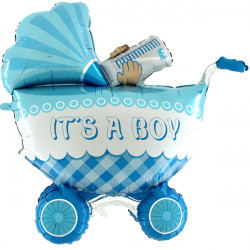 Baby Buggy It's A Boy 42" 3d/4d Shape D4 Pkt