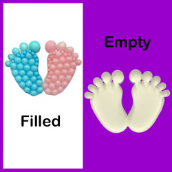 Baby Feet Mosaic Balloon Frame (100cm X 150cm)