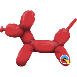 Balloon Dog Red 14" Mini Shape Flat Jw