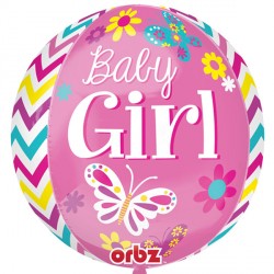 Beautiful Baby Girl Orbz G20 Pkt (15" X 16")