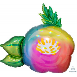 Beautiful Flower Holographic Iridescent Shape P40 Pkt (30" X 29")