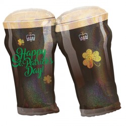 Beer Glasses St. Patrick's Day Shape P40 Pkt (26" X 28")