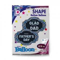 Best Dad Ever Plaid 32" Grabo Shape C Pkt