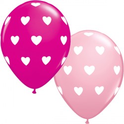 Big Hearts 11" Pink & Wild Berry (25ct) Ygx