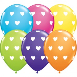 Big Hearts 11" Tropical Assorted (50ct) Tw