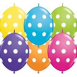 Big Polka Dots Quick Link 12" Tropical Assorted (50ct) Cn