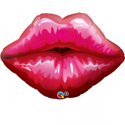 Big Red Kissey Lips 14" Mini Shape Flat Jw