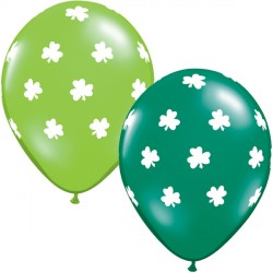 Big Shamrocks 11" Lime Green & Emerald Green (25ct) Ygx
