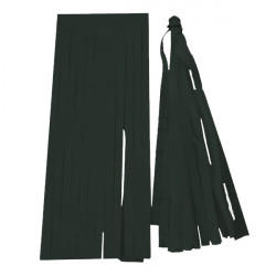 Black Balloon Tassel Collar  25cm X 15cm 5 Pack Including String