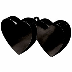 Black Double Heart Weights 170g 12pc