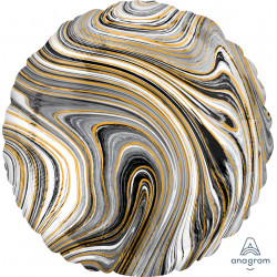 Black Marblez Circle Standard S18 Flat A
