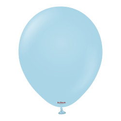 Blue 12" Macaron Pastel Kalisan 100ct