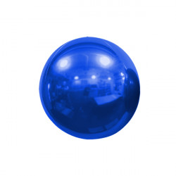 Blue 18cm/7" Mirror Globe Foil Balloon