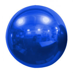 Blue 61cm/24" Mirror Globe Foil Balloon