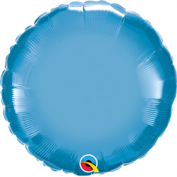 Blue Chrome Round 18" Flat Q Hj