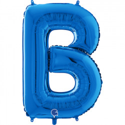 Blue Letter B Shape 26" Pkt