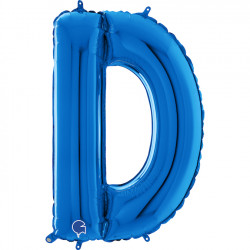 Blue Letter D Shape 26" Pkt