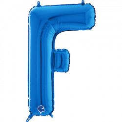Blue Letter F Shape 26" Pkt