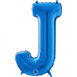 Blue Letter J Shape 26" Pkt