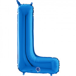 Blue Letter L Shape 26" Pkt
