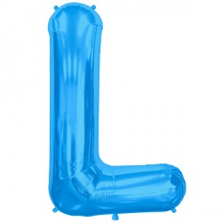 Blue Letter L Shape 34" Pkt