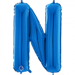 Blue Letter N Shape 26" Pkt