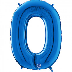 Blue Letter O Shape 26" Pkt