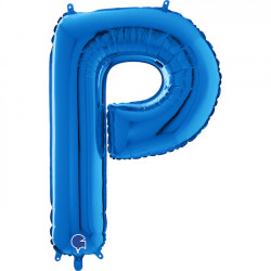 Blue Letter P Shape 26" Pkt