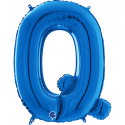 Blue Letter Q Shape 26" Pkt