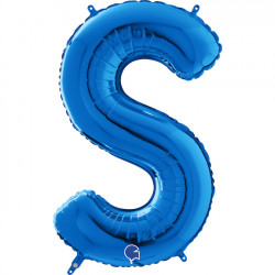 Blue Letter S Shape 26" Pkt