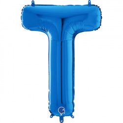 Blue Letter T Shape 26" Pkt