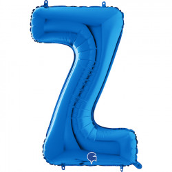 Blue Letter Z Shape 26" Pkt